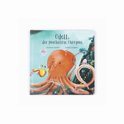 Jellycat Odell Der Furchtlose Oktopus Buch and Odell Octopus Little UK | 94750EXDR